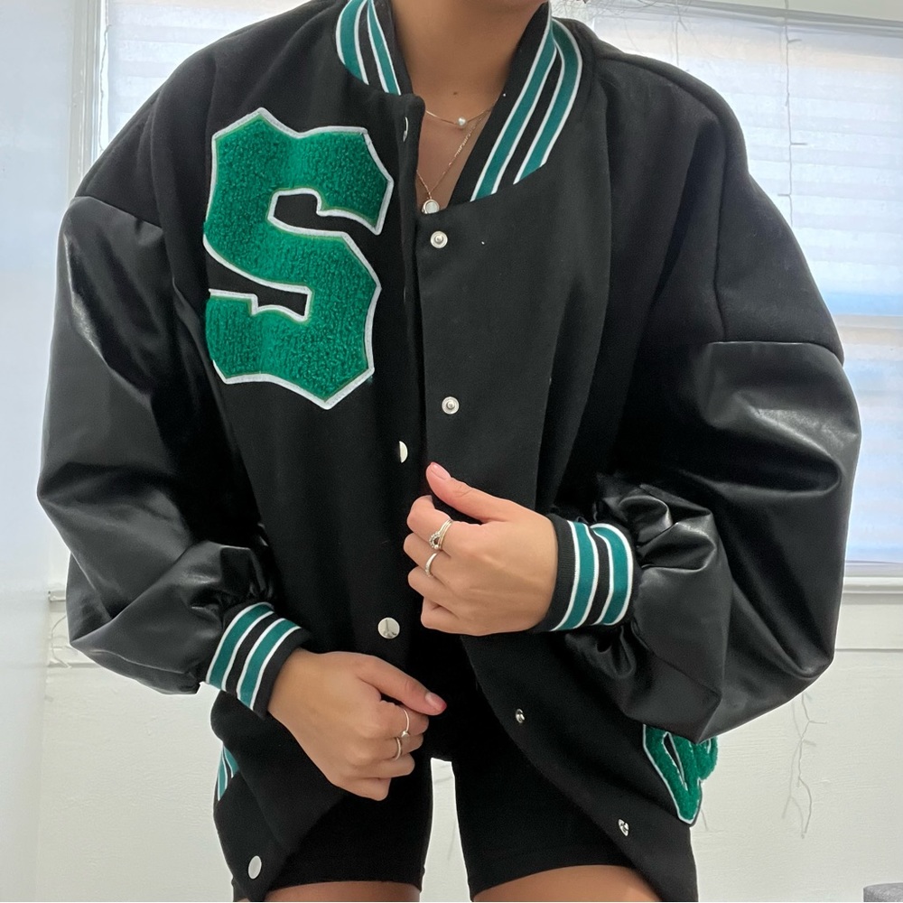 Shein Oversized Letterman Jacket